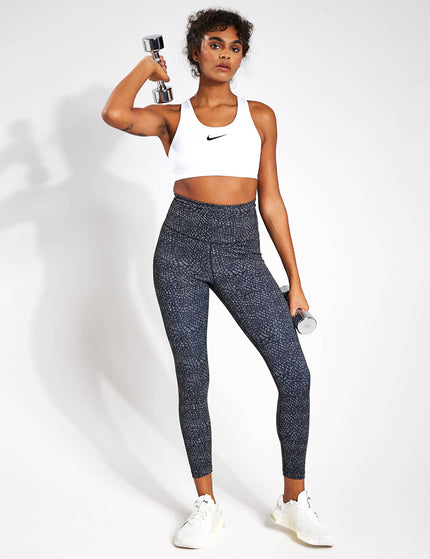 Nike Swoosh High Support Bra - White/Blackimage4- The Sports Edit