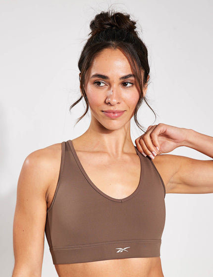 Reebok Active Collective Dreamblend Bra - Utility Brownimage1- The Sports Edit
