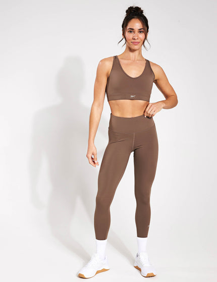 Reebok Active Collective Dreamblend Bra - Utility Brownimage4- The Sports Edit