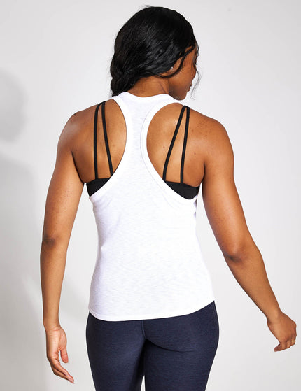 Vuori Sunrise High Neck Tank - Whiteimage2- The Sports Edit