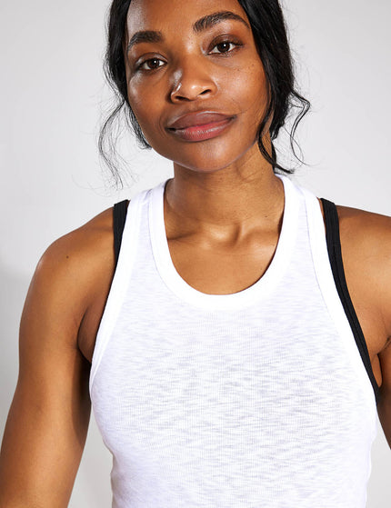 Vuori Sunrise High Neck Tank - Whiteimage5- The Sports Edit