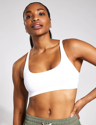 Yosemite Light Support Sports Bra - White