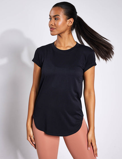 Varley Jade Seamless Tee - Blackimage1- The Sports Edit