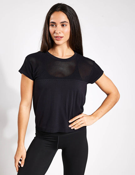 Varley Calloway Boxy Tee - Blackimage1- The Sports Edit