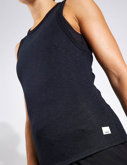 Vuori Sunrise High Neck Tank - Blackimage3- The Sports Edit