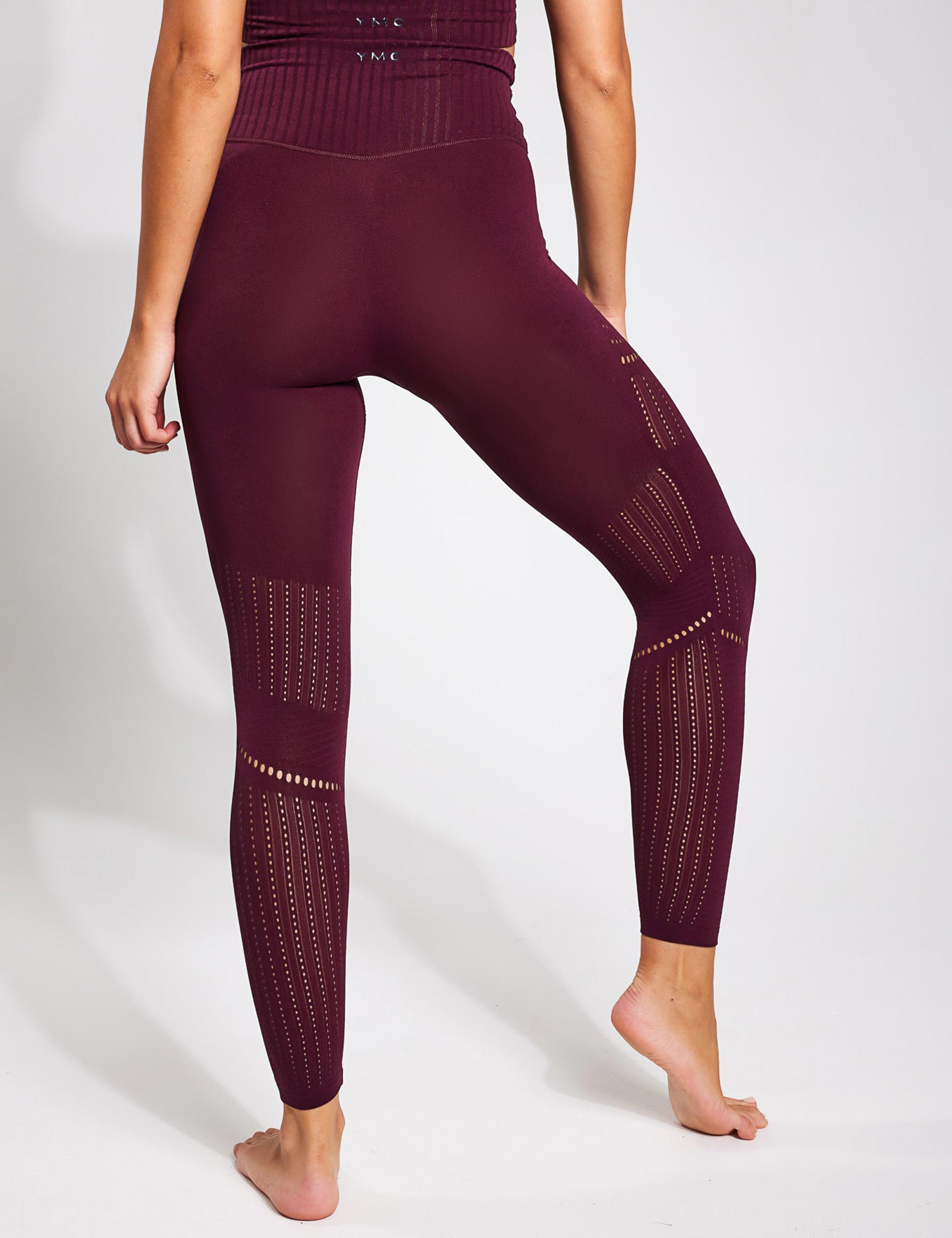 Victoria Secret Sport Seamless 7/8 Tight Pant Leggings Yoga Black Pink XL S  NEW