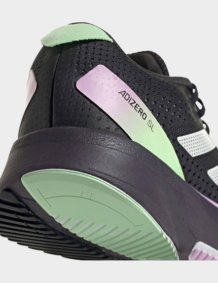 adidas Adizero SL Shoes - Core Black/Zero Metalic/Green Sparkimage4- The Sports Edit