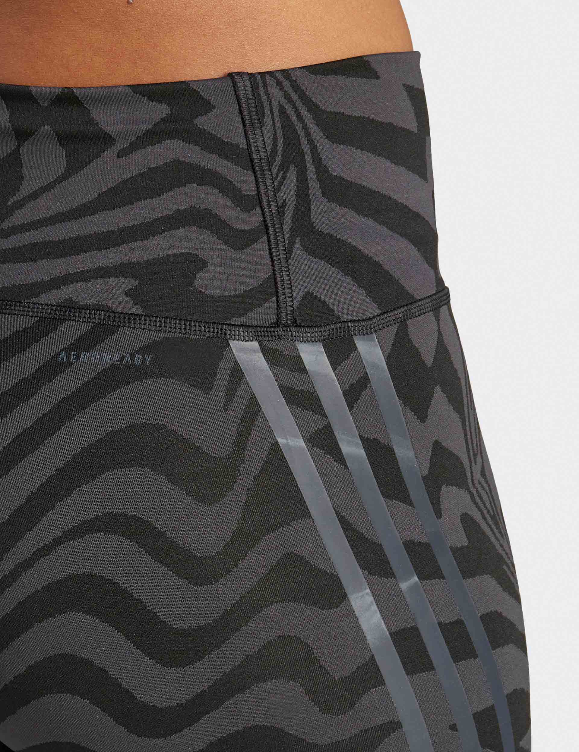 adidas, Optime TrainIcons 3-Stripes Leggings Carbon
