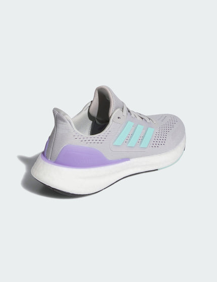 adidas Pureboost 23 Shoes - Grey Two/Flash Aqua/Cloud Whiteimage3- The Sports Edit