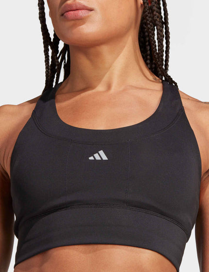 adidas Run Pocket Medium-Support Bra - Blackimage3- The Sports Edit