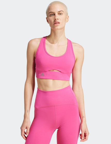 adidas X Stella McCartney TrueStrength Medium-Support Bra - Real Magenta/Tech Earthimage1- The Sports Edit