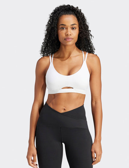 adidas Yoga Studio Luxe Light-Support Bra - Whiteimage1- The Sports Edit