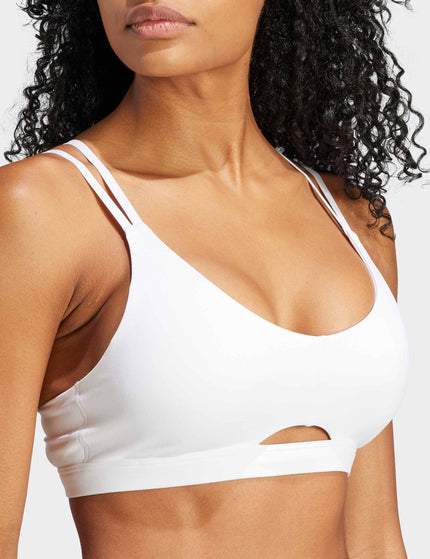 adidas Yoga Studio Luxe Light-Support Bra - Whiteimage3- The Sports Edit