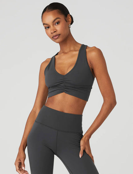 Alo Yoga Wild Thing Bra - Anthraciteimage1- The Sports Edit