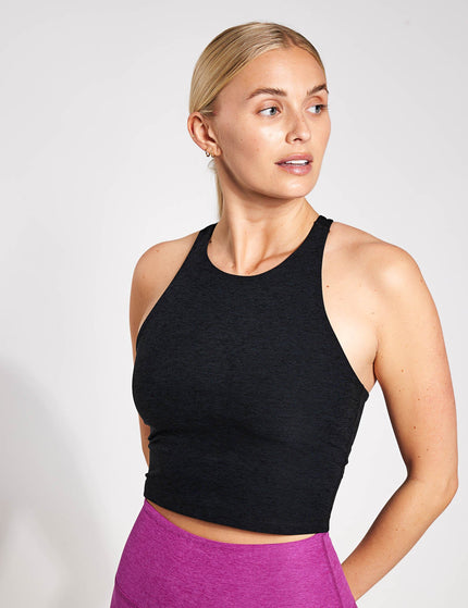 Beyond Yoga Spacedye Refocus Cropped Tank - Darkest Nightimage1- The Sports Edit