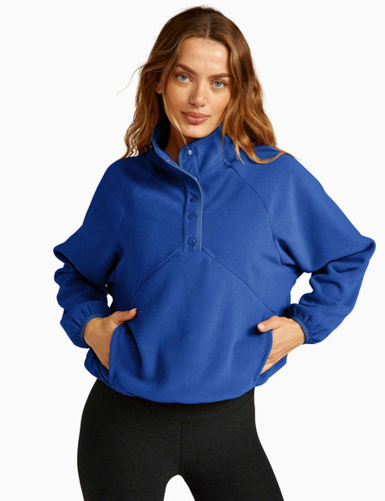 Beyond Yoga Tranquility Pullover - Marine Blueimage1- The Sports Edit