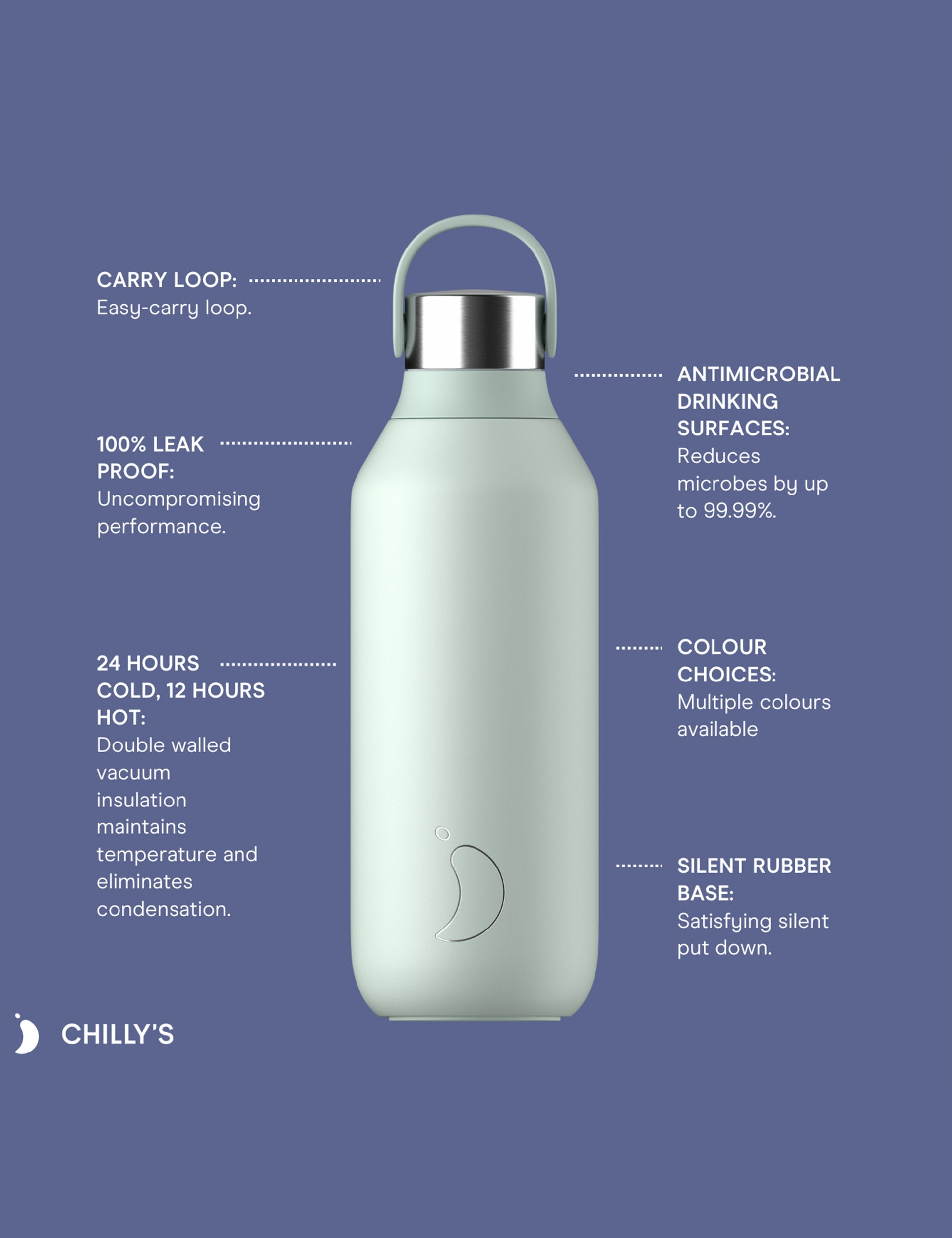 Chilly's Stainless Steel Bottle - Special Edition 500ml