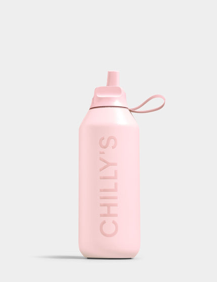 Chilly's Series 2 Flip Water Bottle 500ml - Blushimage2- The Sports Edit