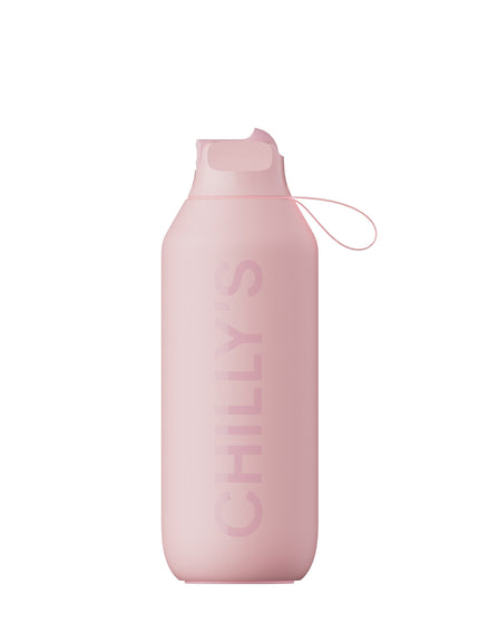 Chilly's Series 2 Flip Water Bottle 500ml - Blushimage1- The Sports Edit