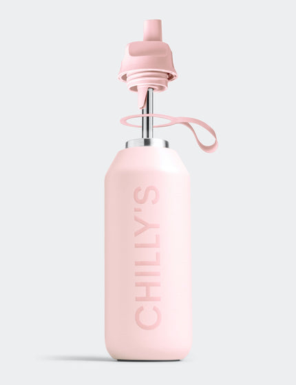 Chilly's Series 2 Flip Water Bottle 500ml - Blushimage3- The Sports Edit