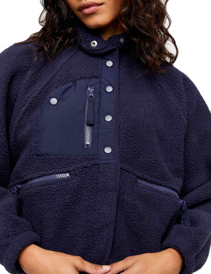 Hit The Slopes Fleece Jacket - Deepest Navy