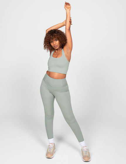 Girlfriend Collective Compressive High Waisted Legging - Agaveimage6- The Sports Edit