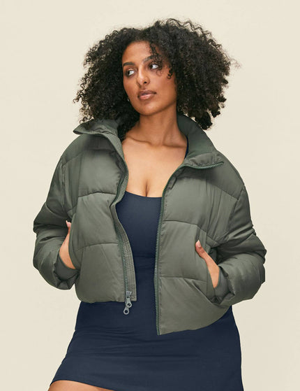 Girlfriend Collective Cropped Puffer - Thymeimage5- The Sports Edit
