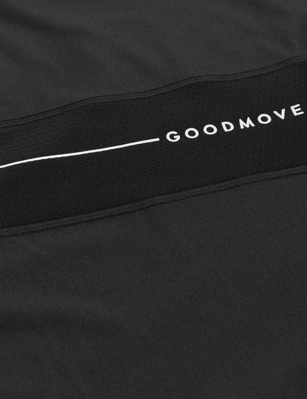 Goodmove Scoop Neck Mesh Back T-shirt - Blackimage6- The Sports Edit