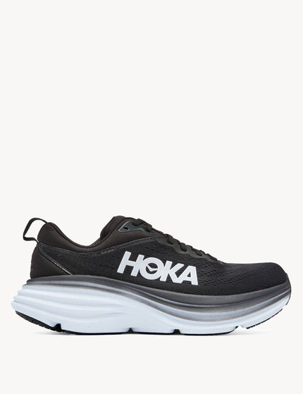 HOKA Bondi 8 - Black/Whiteimage1- The Sports Edit