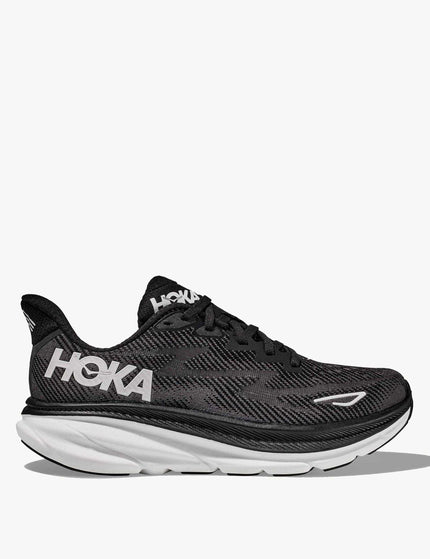 HOKA Clifton 9 - Black/Whiteimage1- The Sports Edit