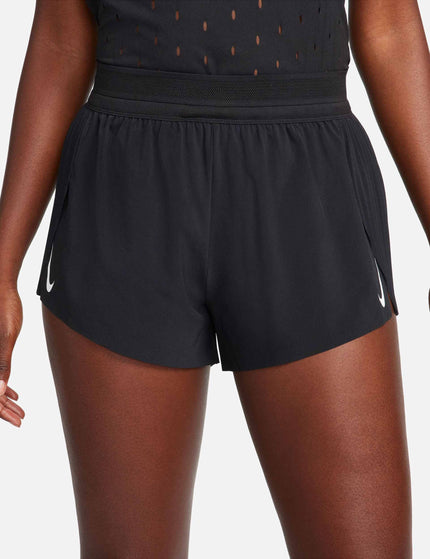 Nike AeroSwift Dri-FIT ADV 3" Running Shorts - Black/Whiteimage2- The Sports Edit