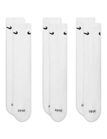 Nike Everyday Plus Cushioned Socks (3 Pairs) - Whiteimage1- The Sports Edit