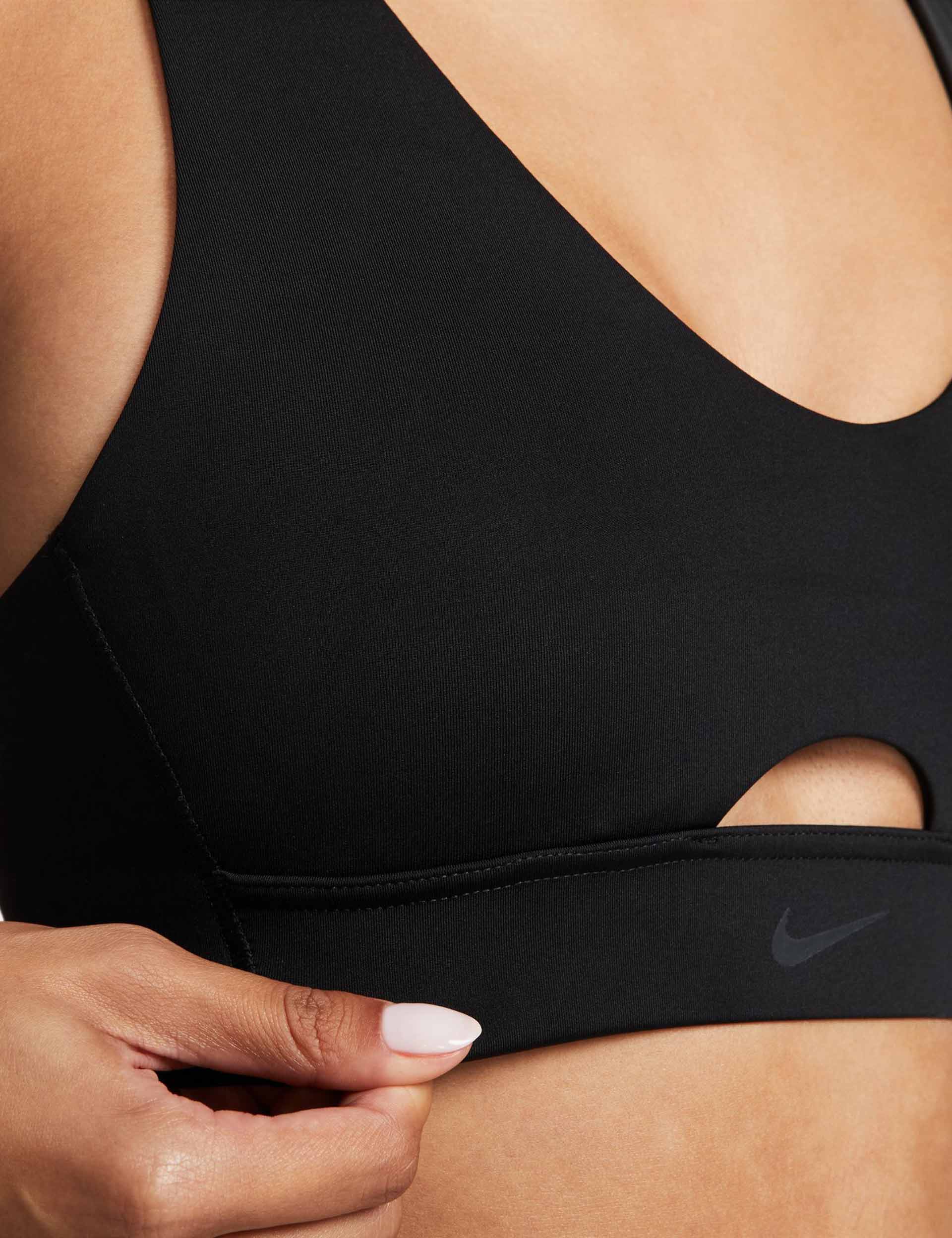 Nike Training Indy Dri-Fit plunge cutout medium support sports bra