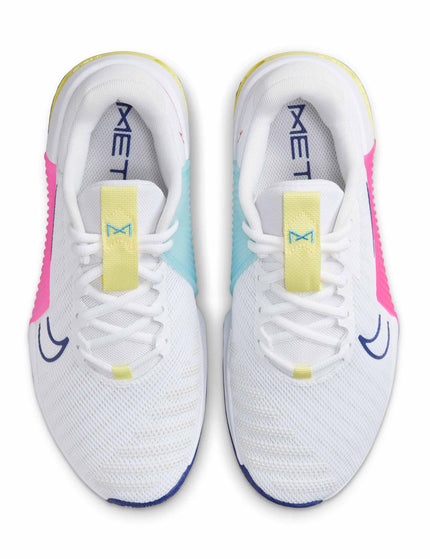 Nike Metcon 9 Shoes - White/Deep Royal Blue/Fierce Pinkimage4- The Sports Edit