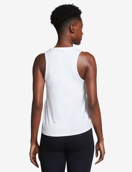 Nike One Classic Dri-FIT Tank Top - White/Blackimage2- The Sports Edit