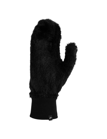 Nike Plush Knit Mittens - Black/Whiteimage3- The Sports Edit