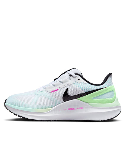 Nike Structure 25 Shoes - White/Black/Glacier Blue/Vapor Greenimage2- The Sports Edit