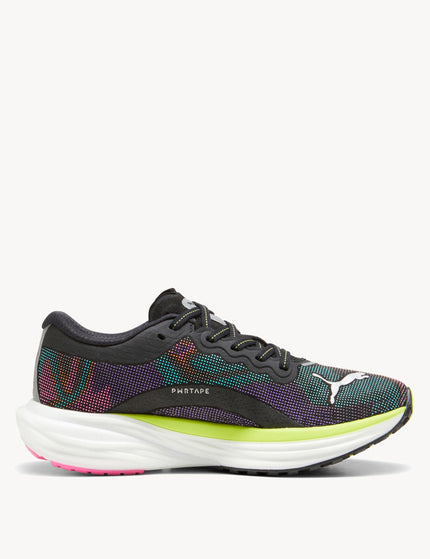 PUMA Deviate NITRO 2 Shoes - Black/Lime Pow/Poison Pinkimage1- The Sports Edit