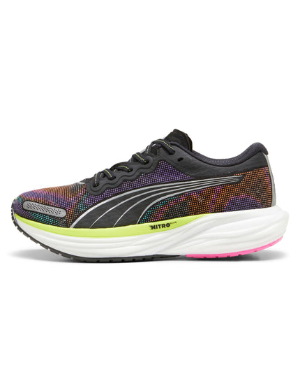 PUMA Deviate NITRO 2 Shoes - Black/Lime Pow/Poison Pinkimage2- The Sports Edit