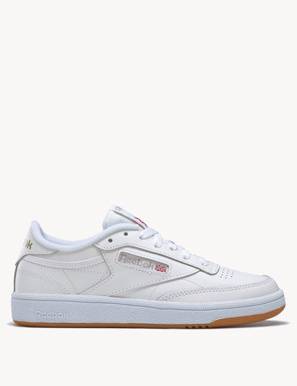 Reebok Club C 85 Shoes - White/Light Grey/Gumimage1- The Sports Edit