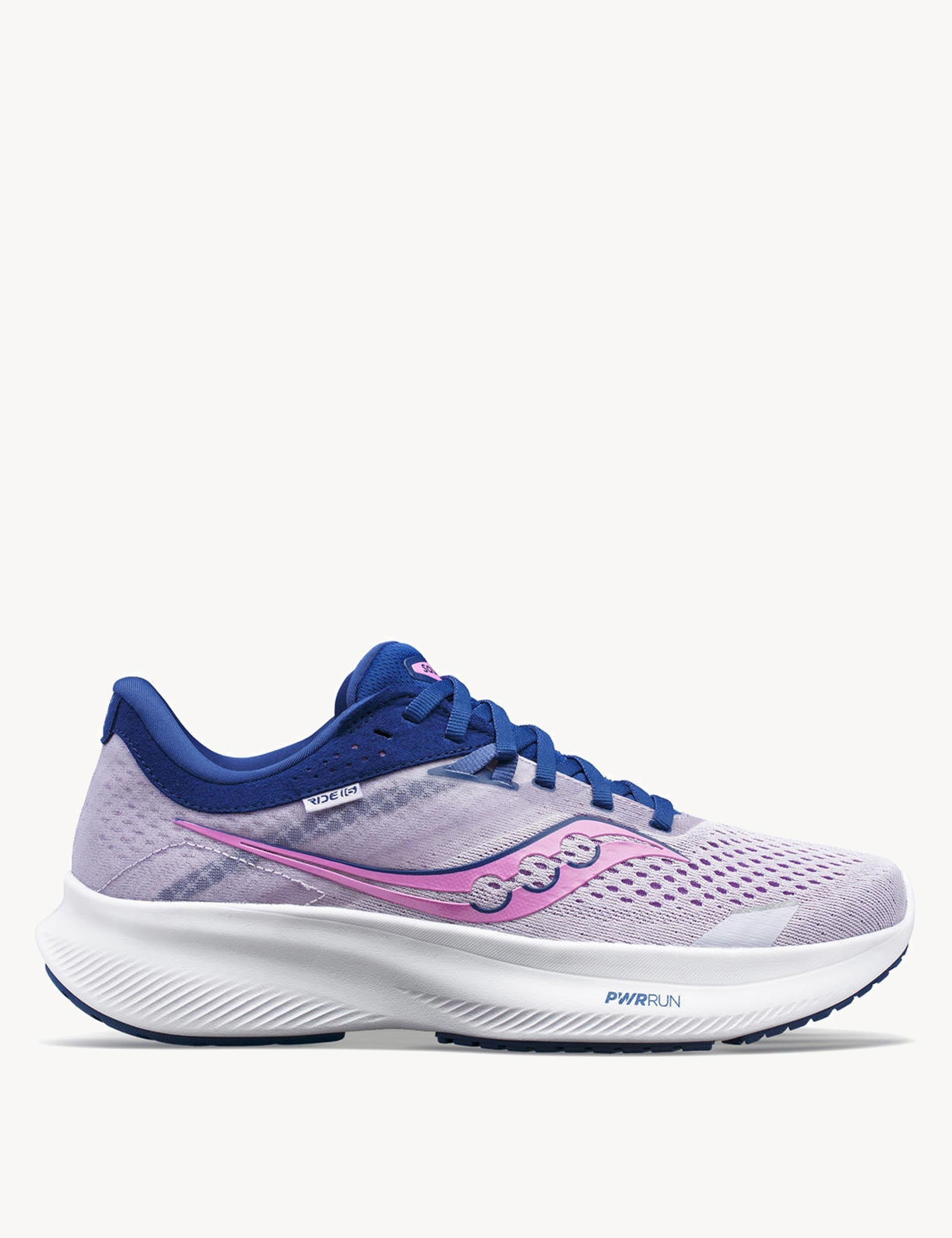 Saucony | Ride 16 - Mauve/Indigo | The Sports Edit