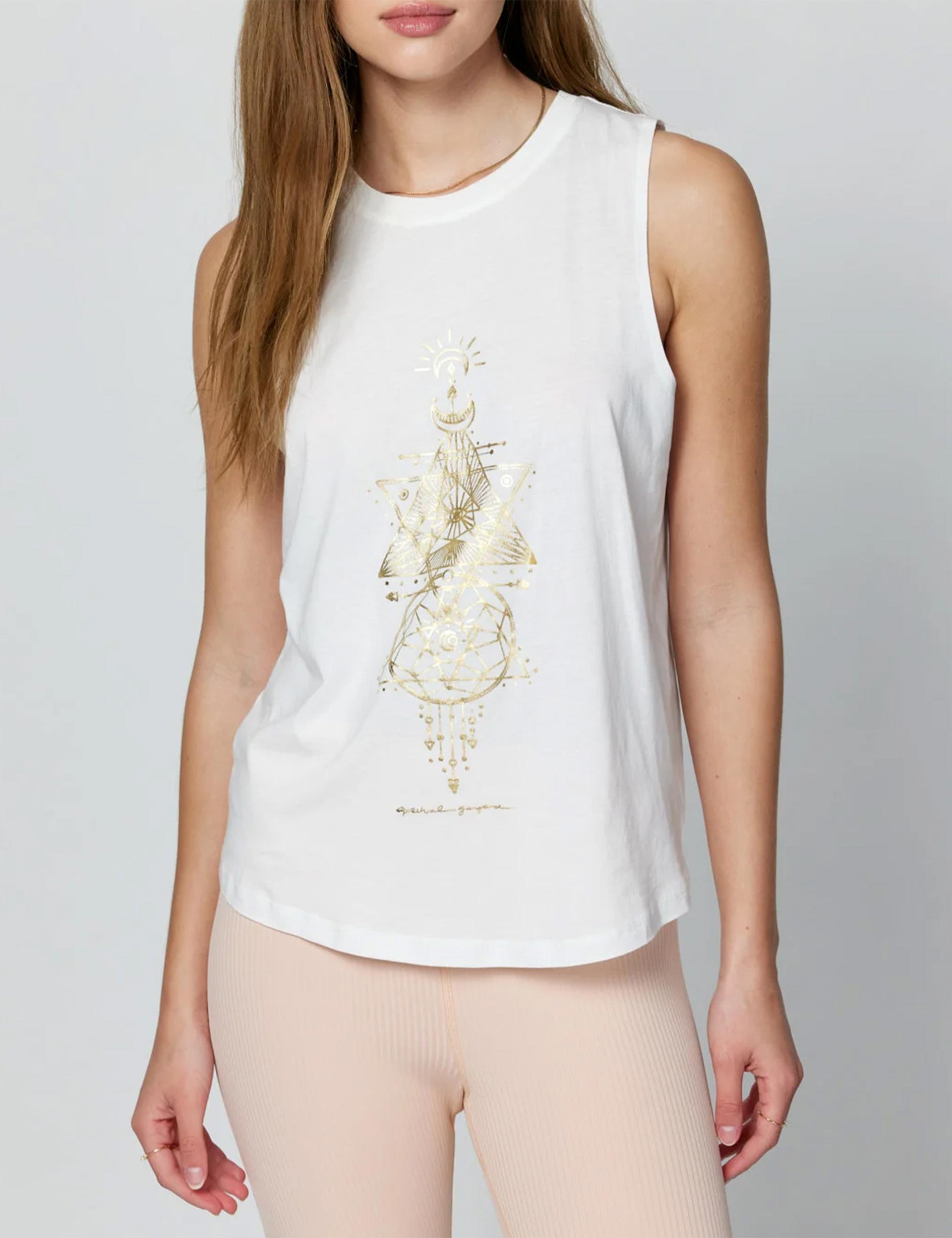 GEO EMBROIDERED TANK