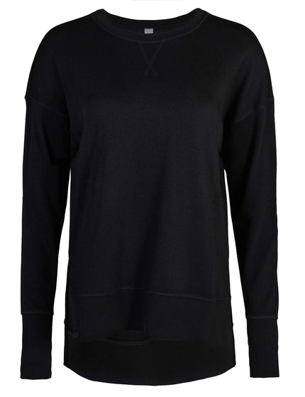 Sweaty Betty After Class Longline Sweatshirt - Blackimage5- The Sports Edit