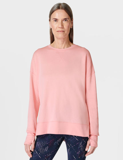 Sweaty Betty After Class Longline Sweatshirt - Soft Pinkimage1- The Sports Edit