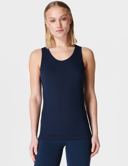 Sweaty Betty Athlete Seamless Gym Vest - Navy Blueimage1- The Sports Edit