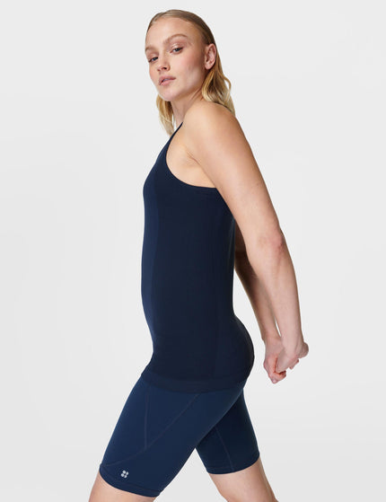 Sweaty Betty Athlete Seamless Gym Vest - Navy Blueimage3- The Sports Edit