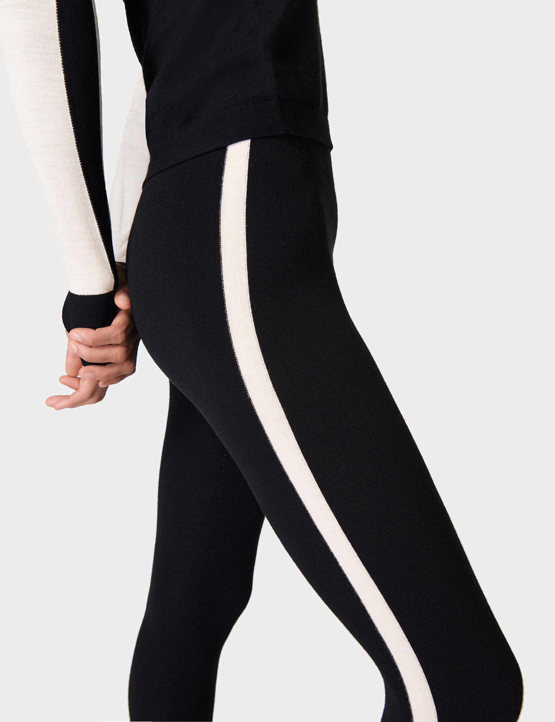 Harper Leggings Black And White Stripe – Wear It To Heart