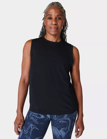 Sweaty Betty Essential Sleeveless Vest - Blackimage1- The Sports Edit