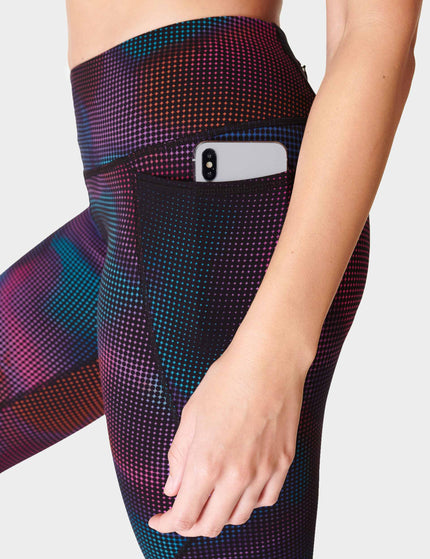 Sweaty Betty Power 7/8 Gym Leggings - Black Gradient Dot Printimage2- The Sports Edit