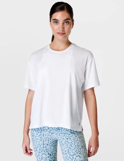 Sweaty Betty Soft Flow Studio T-Shirt - Whiteimage1- The Sports Edit